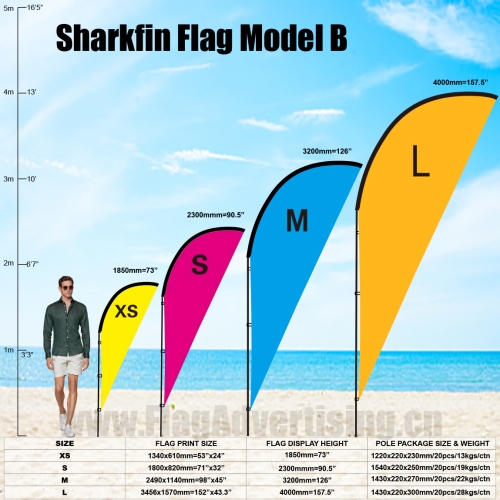 Sharkfin Flag Model B