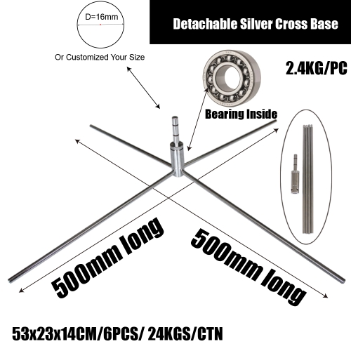 Detachable Silver Cross Base