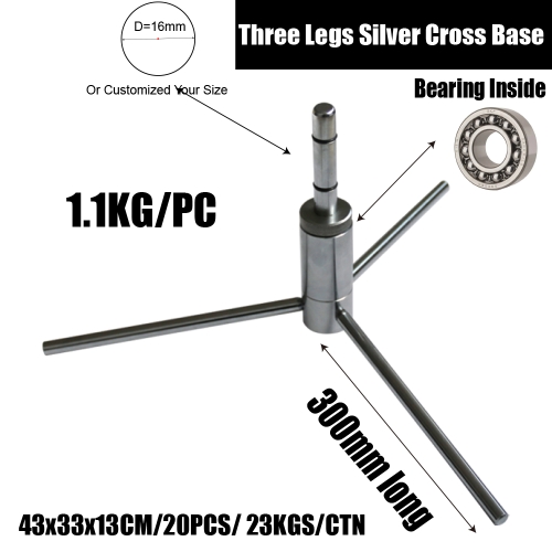 Three Legs Silver Cross Base