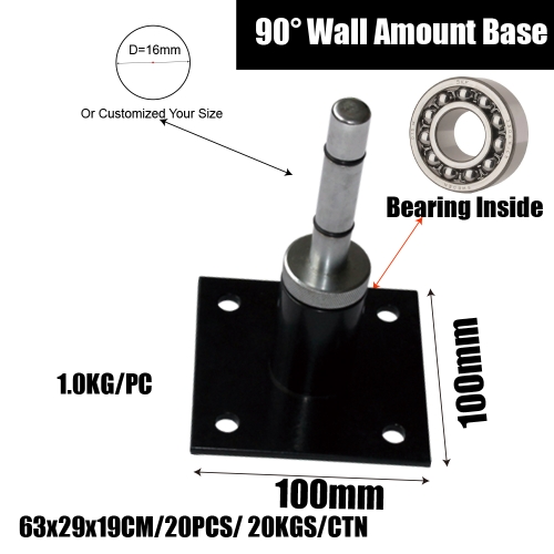 90° Wall Amount Base